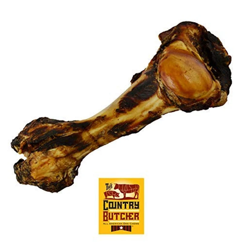 THE COUNTRY BUTCHER Giant Dog Bone – Os géant naturel pour chiens moyens et grands | 1 unité fabriquée aux États‑Unis