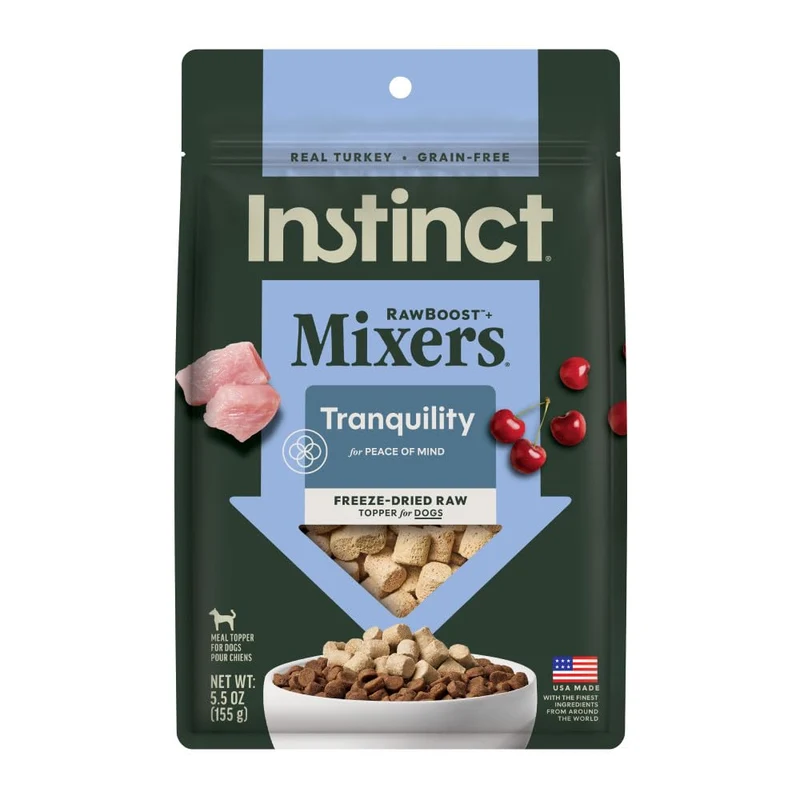 Instinct RawBoost Mixers Tranquillité – Dinde crue sans céréales, 5,5 oz