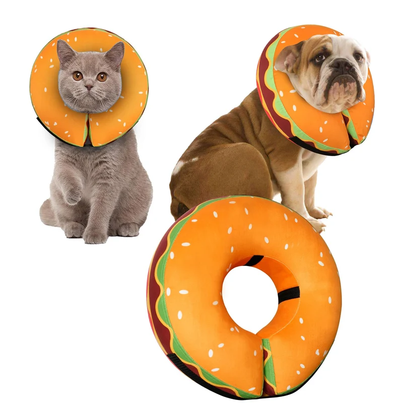 Cneo Collier gonflable en forme d'anneau – Confort et protection pour chiens et chats