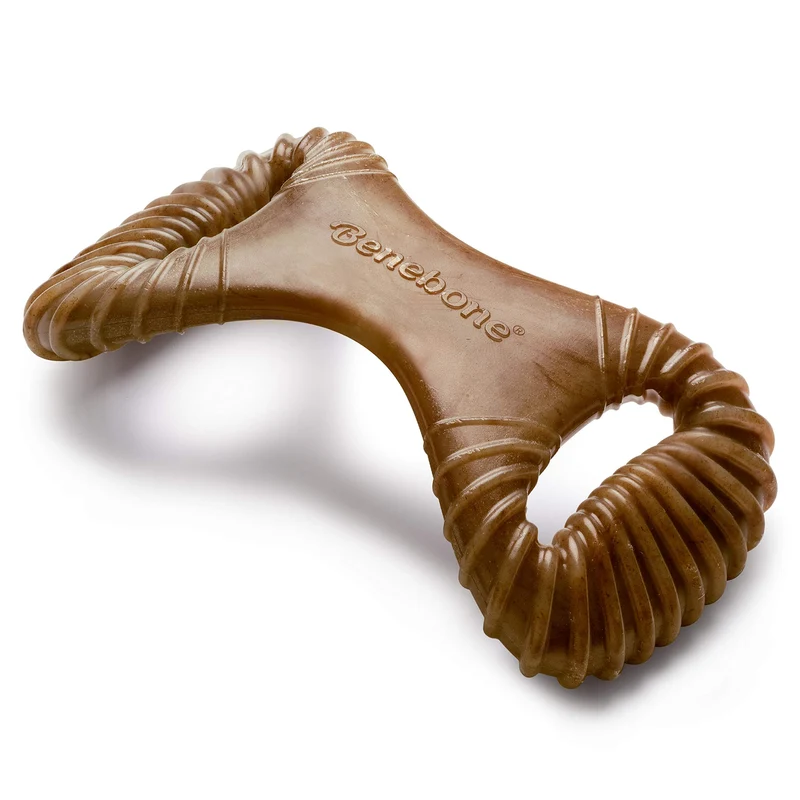 Benebone Os à Mâcher Dentaire Durable pour Chiens – Bacon Réel, Fabriqué aux États‑Unis, Taille Large