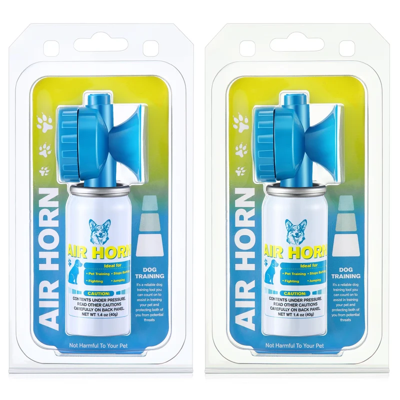 HappyAlley Sifflet d'air Bleu – 120 dB, Sécurité & Dressage (Lot de 2)
