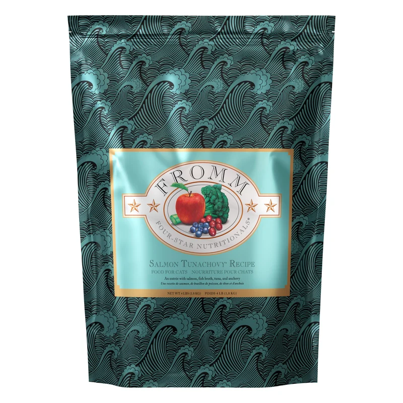 Fromm Four-Star Sans Céréales – Saumon Tunachovy, Croquettes pour Chat (4 lb)