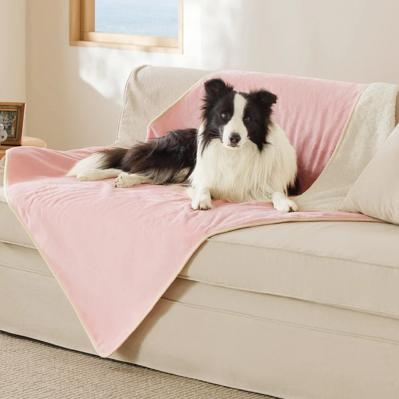Bedsure Couverture Imperméable pour Chien XL – 50x60 pouces, Rose, Lavable en Machine