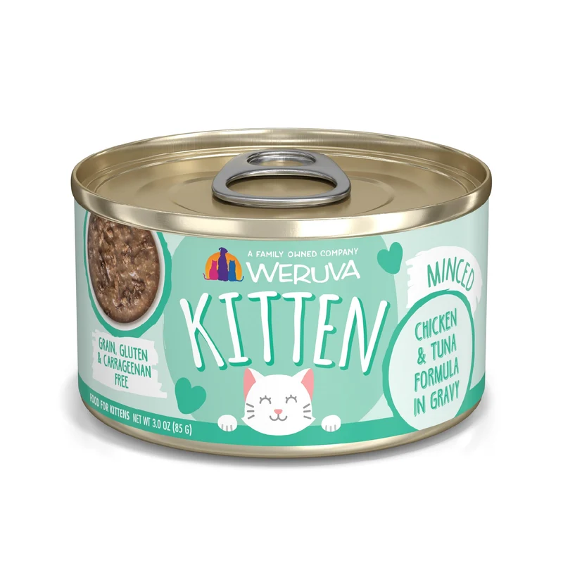 Weruva Chaton – Poulet et Thon en Sauce, Formule en Boîte 3oz (Pack de 12)