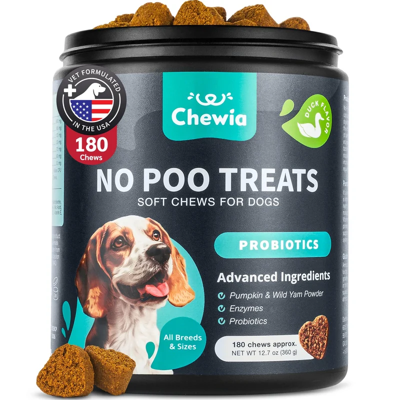 Friandises Sans Crottes pour Chiens – Détourner Coprophagie, Probiotiques & Enzymes | CHEWIA