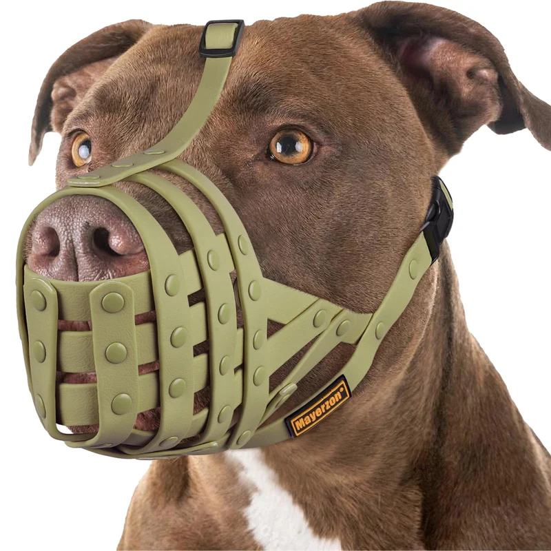 Mayerzon Muzzle Panier — pour grands chiens (Pitbull, Rottweiler) Confort et Contrôle