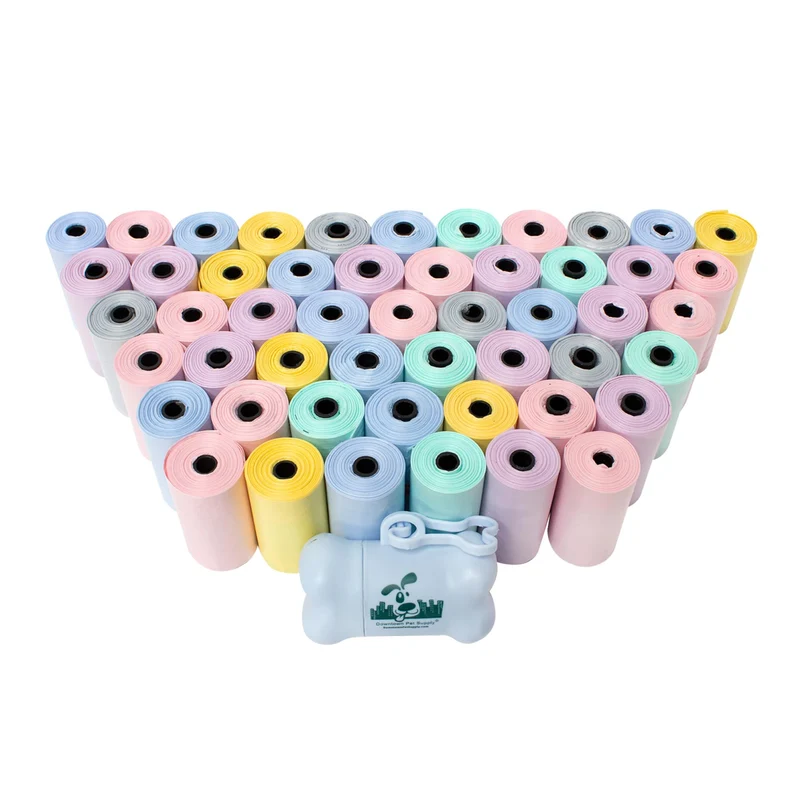 Downtown Pet Supply Sacs Crottes Lavande avec Dispenser – 1000 Pièces, Étanches, 12,5 pouces x 8,5 pouces