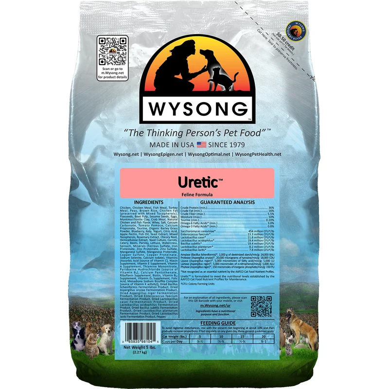 Wysong Uretic - Nourriture sèche naturelle pour chats au poulet, 5 livres
