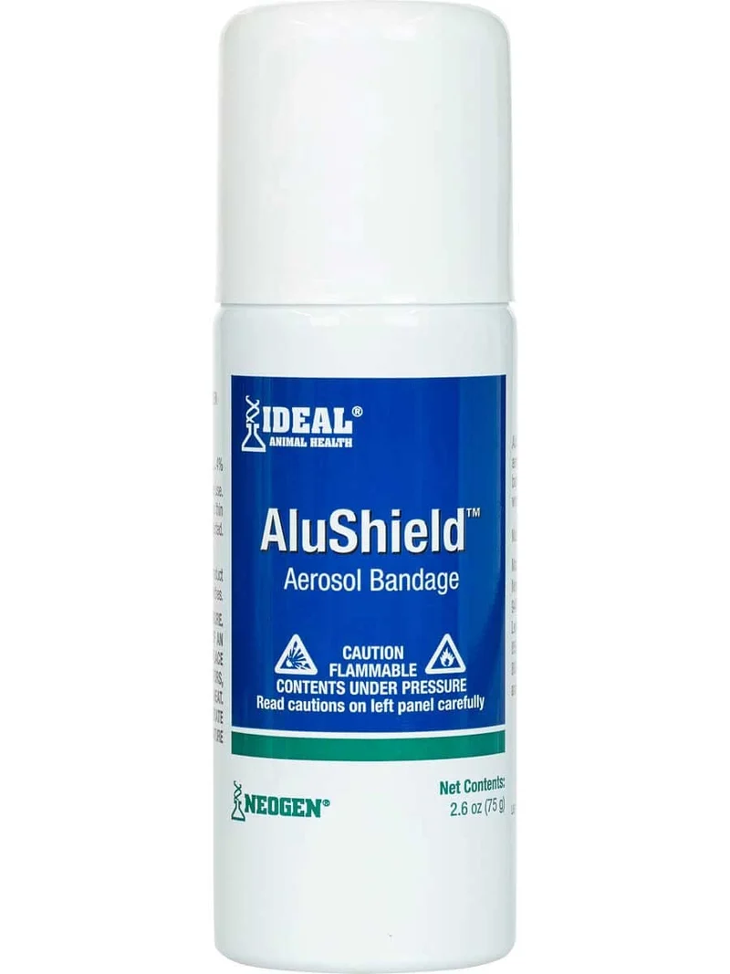 Neogen Ideal AluShield™ Aérosol Bandage – Barrière Respirante pour Plaies Animales, 2,6 oz