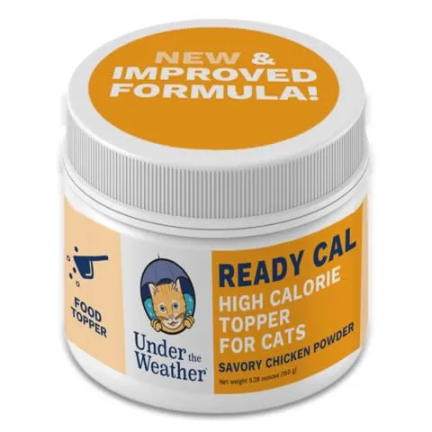 Under the Weather Ready Cal Poudre pour Chats — Haute Calorie, Stimulateur d’Appétit, Saveur Poulet, Formulé par des Vétérinaires