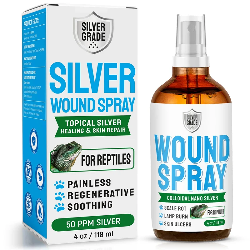 Spray soin plaies reptiles avec argent – SILVER GRADE – 4 oz