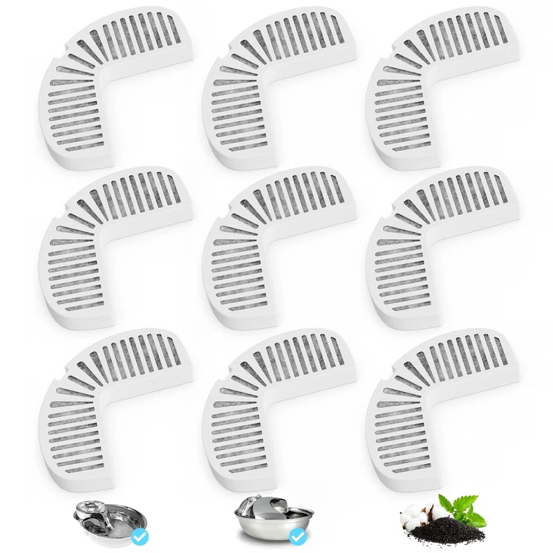 ITSCUTE – 9 filtres de remplacement pour fontaines en céramique et inox (chat et chien)