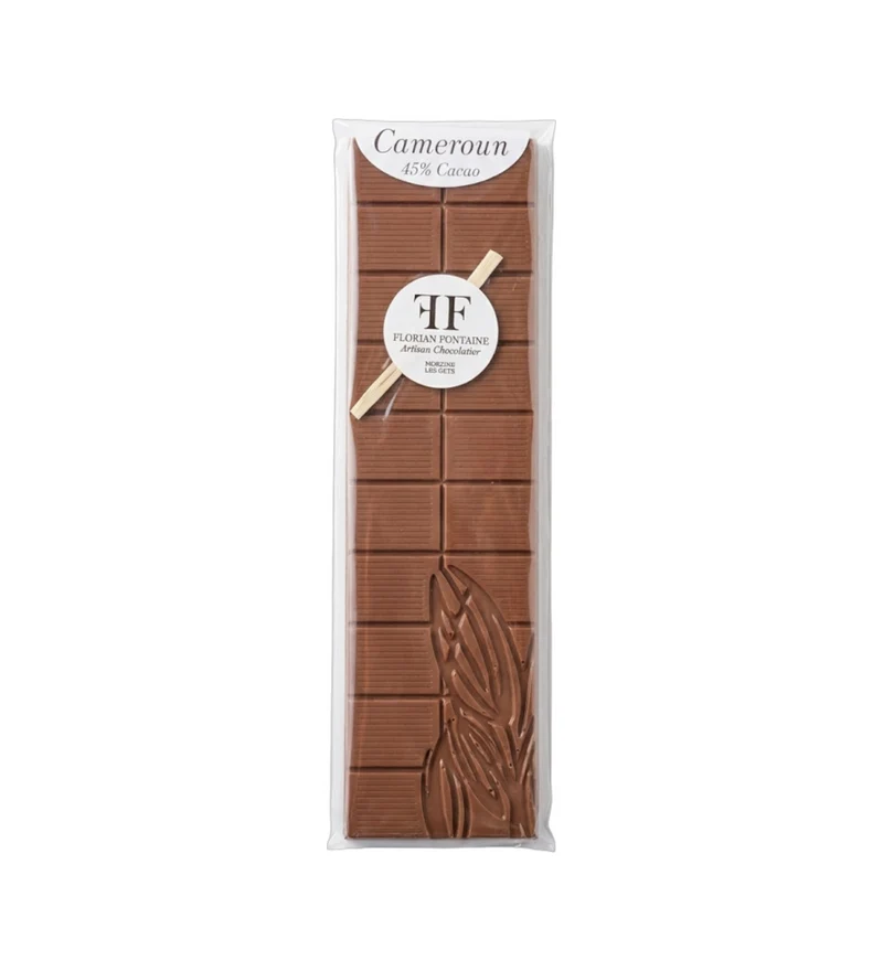 Tablette de chocolat lait 45% du Cameroun