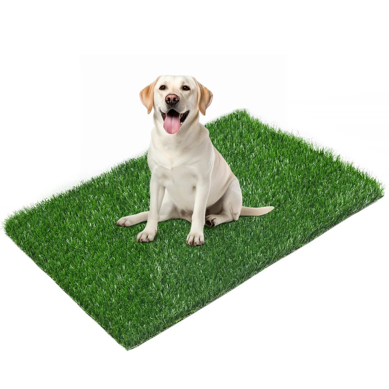 LOOBANI Gazon Artificiel 33,2 x 21 pouces — Tapis d’entraînement pour chiots, absorption rapide, portable, compatible bac 35x23 pouces (1 pièce)