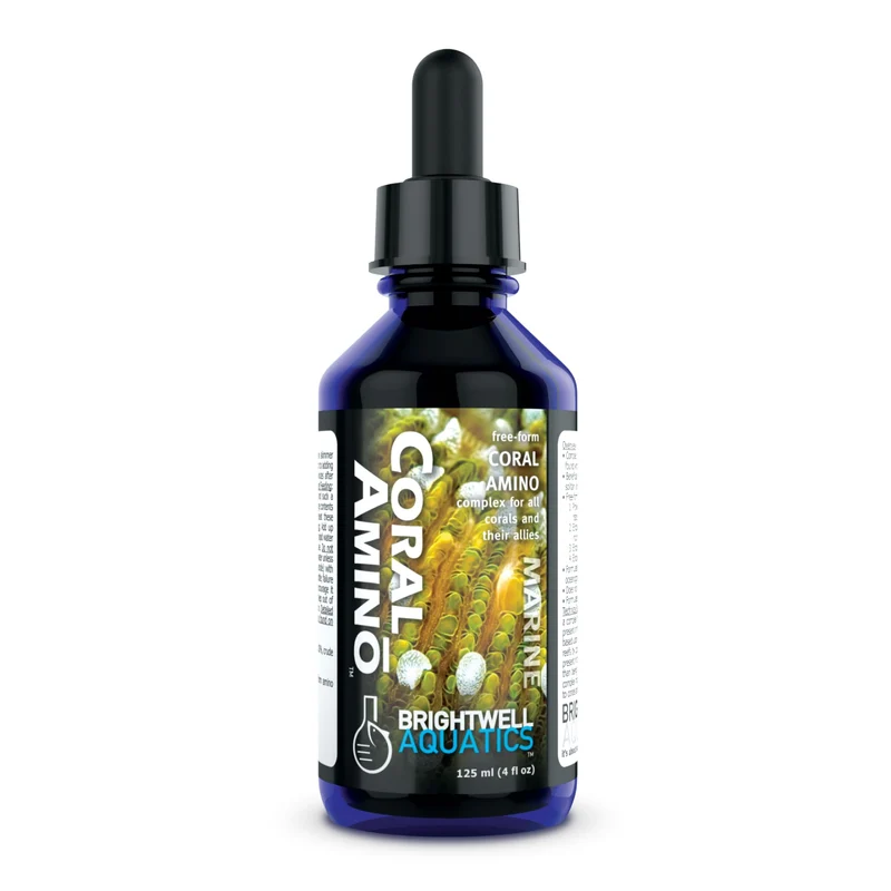 Brightwell Aquatics CoralAmino – Complexe d'acides aminés pour coraux, croissance et couleur – 59 ml