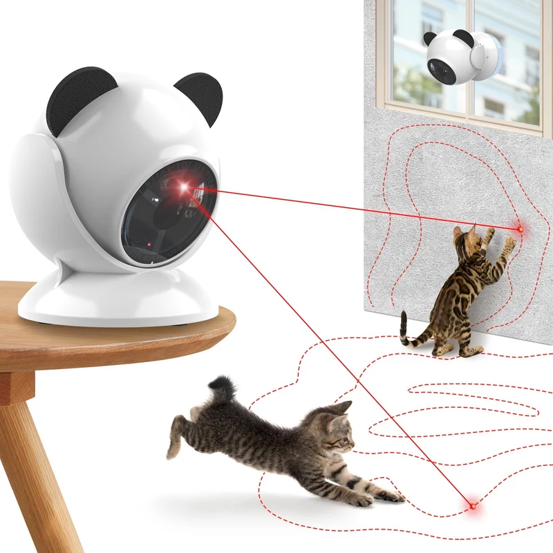 Jouet Laser Sofolor pour Chat d'Intérieur – Trajectoire Aléatoire, Ventouse et Recharge USB-C