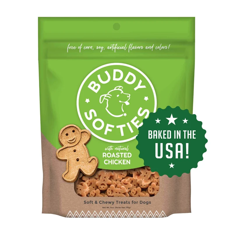 Buddy Biscuits 938072 Friandises Molles au Poulet Rôti – 170 g (4 paquets)