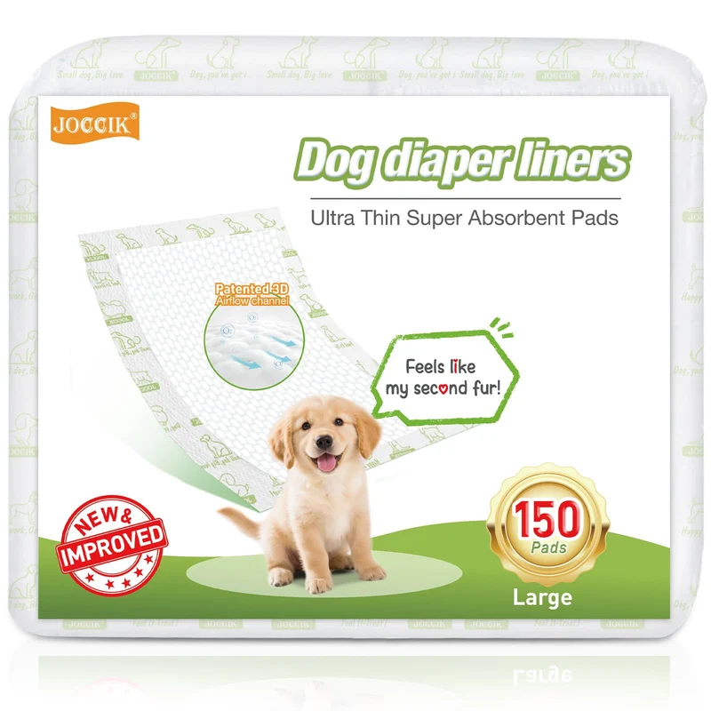 JOCCIK Doublures absorbantes pour chien – Pack 150, ultra-fines et respirantes