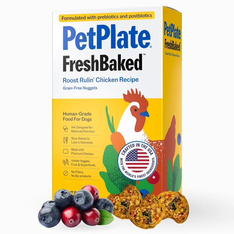 PetPlate Roost Rulin Poulet – Croquettes Sèches Humaines Sans Céréales, 2-livres