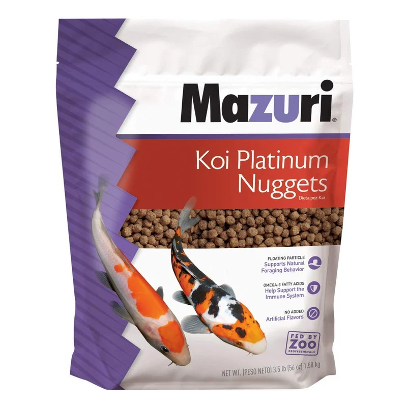 Mazuri Koi Platinum – Granulés Flottants pour Koï, 3,5 lb | Nourriture Premium Mazuri