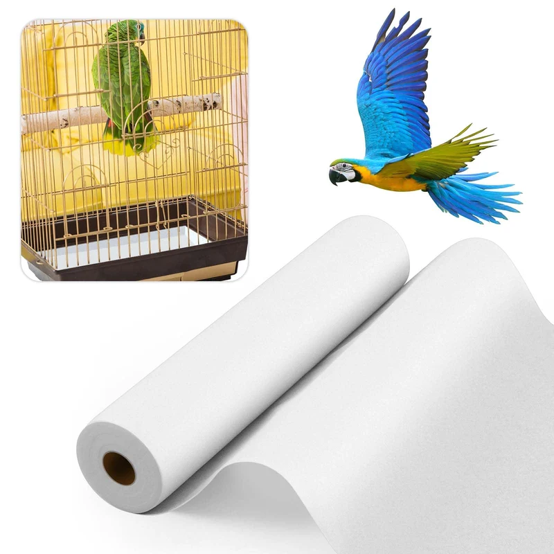 Drydiet Revêtement de Cage pour Oiseaux – 100 ft x 18 in, Absorbant et Jetable