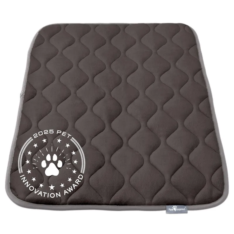 Paw Inspired – Tapis de Cage Lavable et Rembourré pour Chiens, 35 × 22 pouces (Adapté 36 pouces) | Doux et Étanche