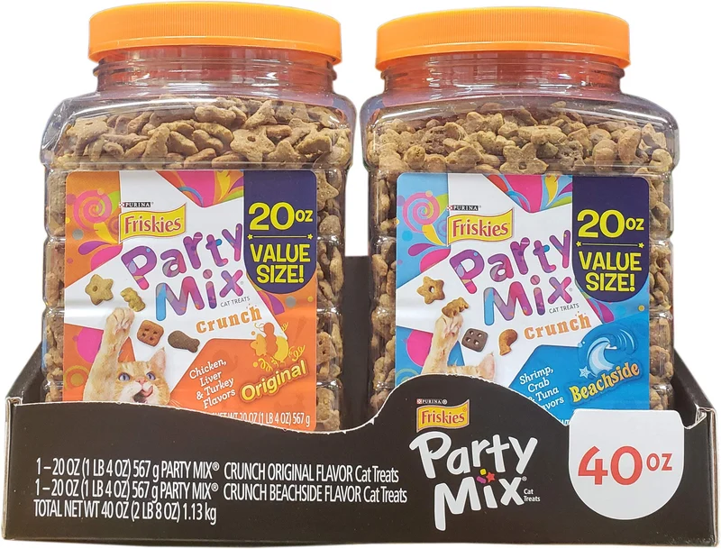 Friskies Party Mix – Lot de 2 paquets (40 oz) – AONELAS
