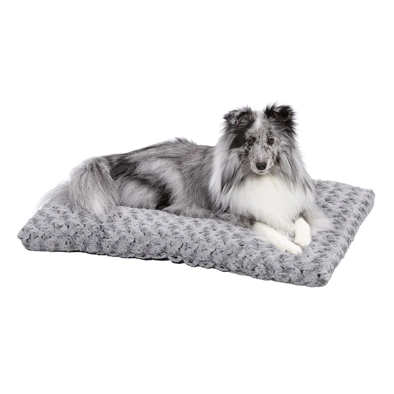 MidWest Homes for Pets QuietTime Deluxe Gris Ombre – Coussin de caisse 30 pouces, lavable en machine