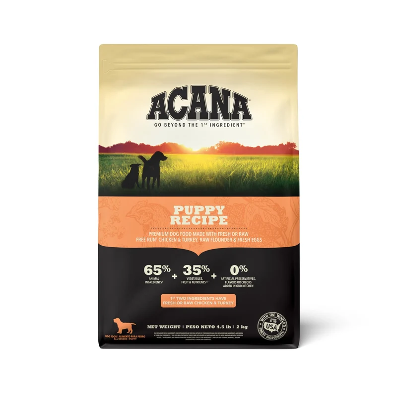 ACANA Grain Free Puppy Recipe – Croquettes pour chiots sans céréales (4,5 lb)