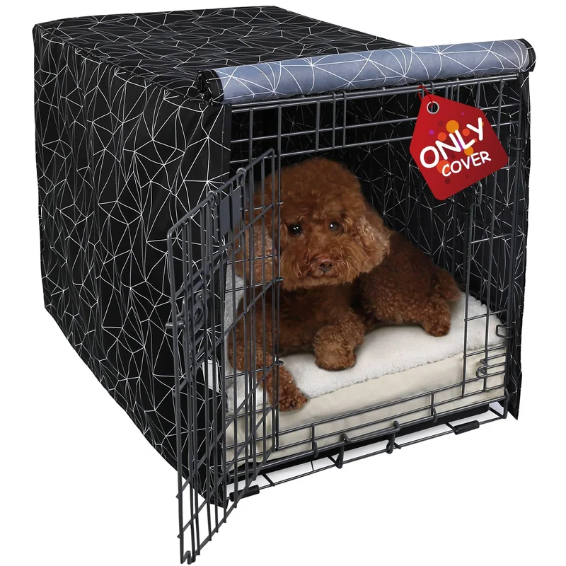 Explore Land - Housse de cage pour chien 30 pouces, 1–3 portes, polyester robuste