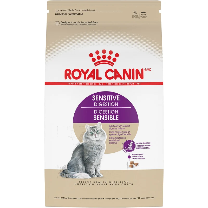 ROYAL CANIN Nutrition Santé Féline – Digestion Sensible, Croquettes pour Chat Adulte, 3,5 lb (1,6 kg)