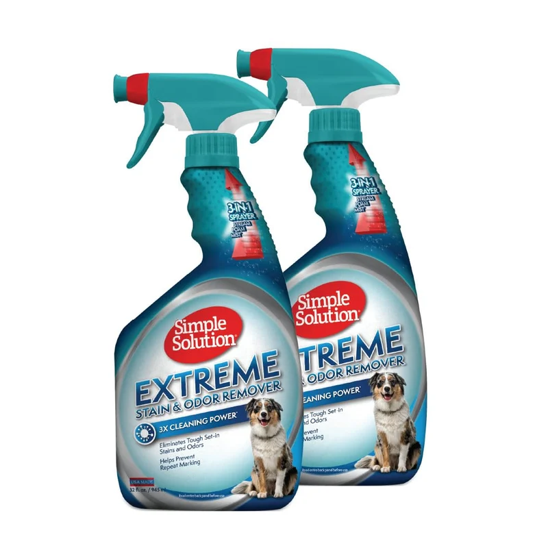 Simple Solution Extreme – Détachant et neutralisant d’odeurs (Lot de 2 × 32 onces)