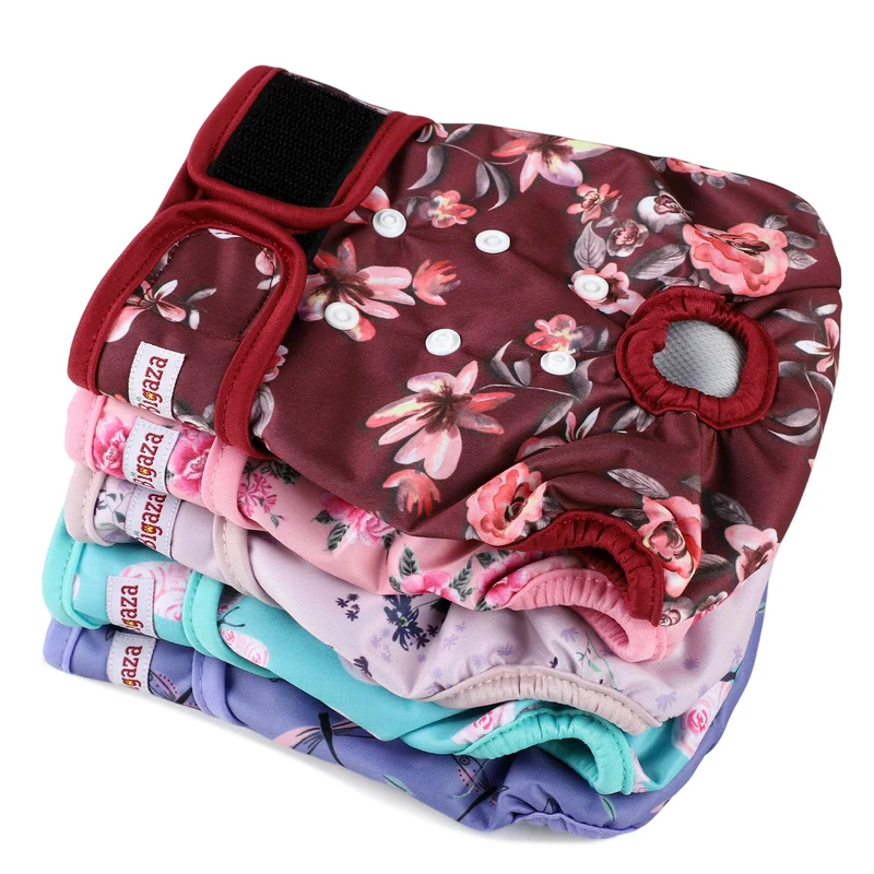 Fuz Bigaza Couches Chien Femelle Lavables – Lot de 5 (Tailles S/M/L)