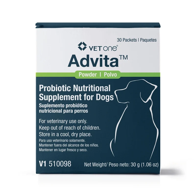 VetOne Advita Probiotiques pour Chiens – Supplément Nutritionnel, 30 Sachets