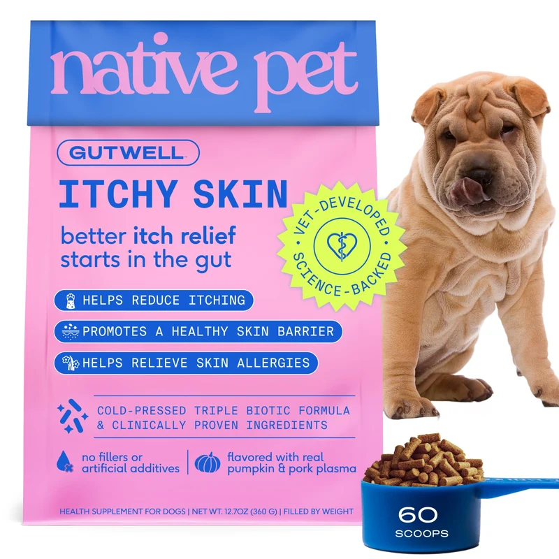 GutWell Peau qui démange chez le chien — Soulagement potentiel et hydratation de la peau | Native Pet