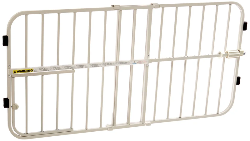Carlson Lil Tuffy – Barrière métallique extensible 22-38 pouces pour portes, sans perçage, porte-petits animaux, blanc