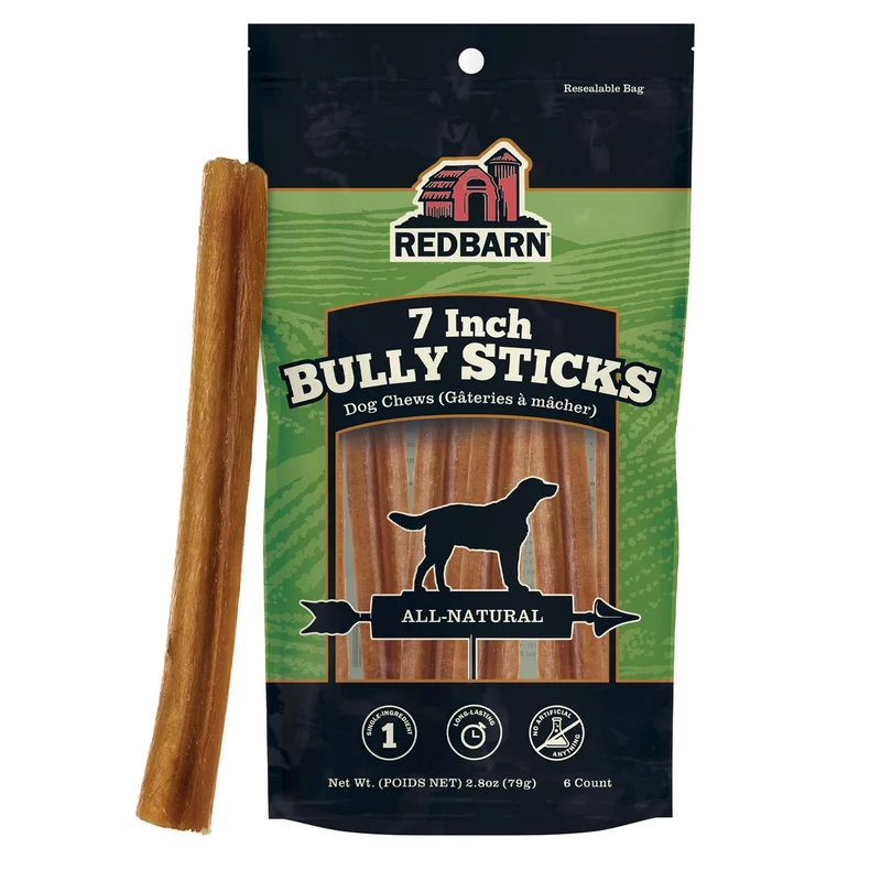 Redbarn Bâtons Bully Premium 7 po – Lot de 6, Sans Odeur, Digeste