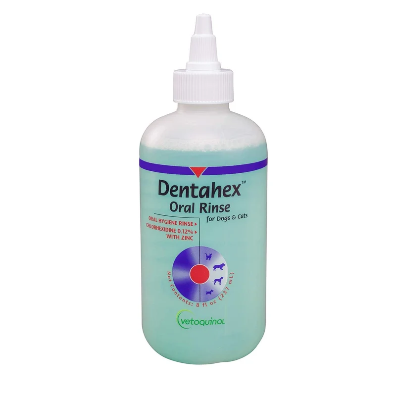 Dentahex Rinçage buccal pour animaux – 8 oz | Vetoquinol