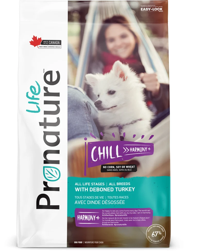 Nourriture Pronature Life Chill Harmony+ chien à la dinde
