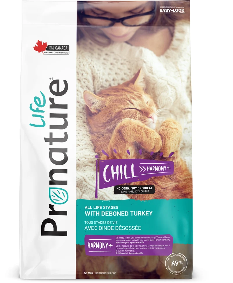 Nourriture Pronature Life Chill Harmony+ chat à la dinde