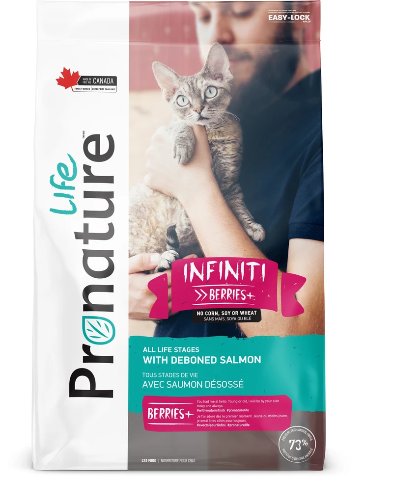 Nourriture Pronature Life Infiniti Berries+ chat au saumon