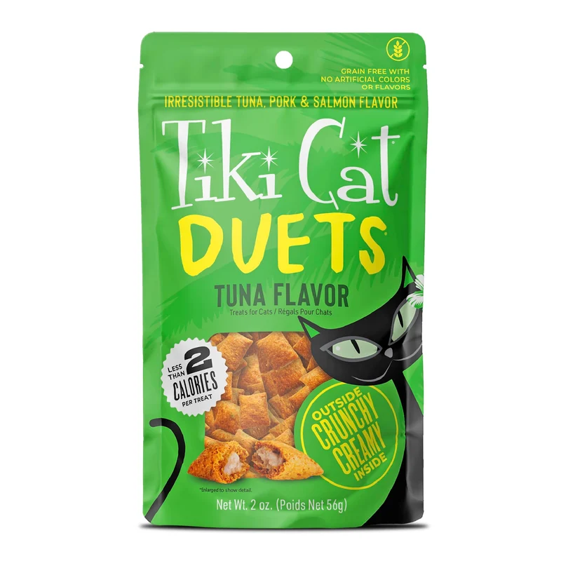 Friandises Tiki Cat Duets pour chats – Saveur Thon, Sachet 56 g (8 portions)