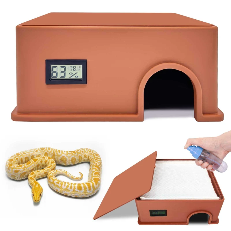Refuge Humide pour Serpentes et Petits Reptiles – Capteur Température et Humidité | KFPSHLQE