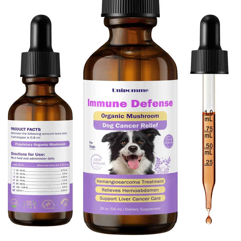 Unipomme Gardien Immunitaire pour Chiens – Soutien immunitaire, santé cellulaire et antioxydants – 2 oz (59 ml)