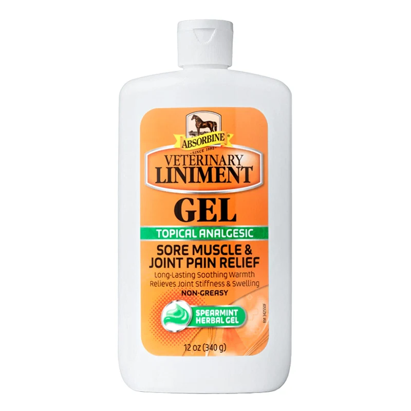 Absorbine Liniment Topique Analgésique – Gel Chauffant pour Muscles et Articulations | 12 oz