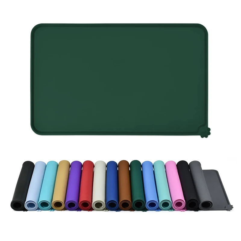 Tapis d’alimentation Imperméable Reopet pour Animaux – Bords Élevés, Antidérapant, Sans BPA