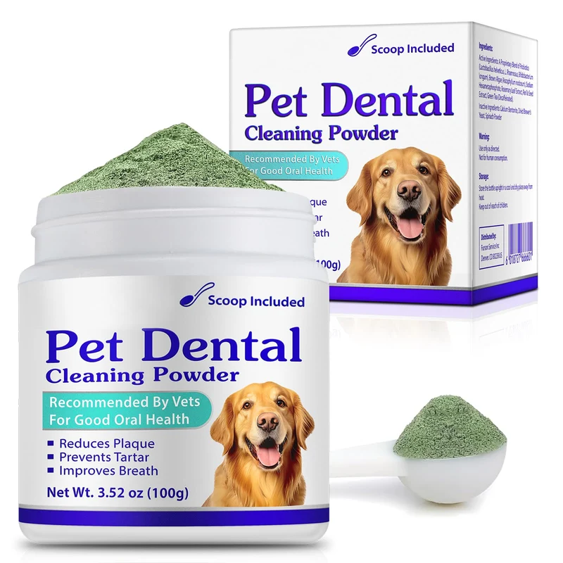 Peesnb Poudre Dentaire pour Chien – Nettoyage des Dents et Haleine Fraîche (Tout Taille)