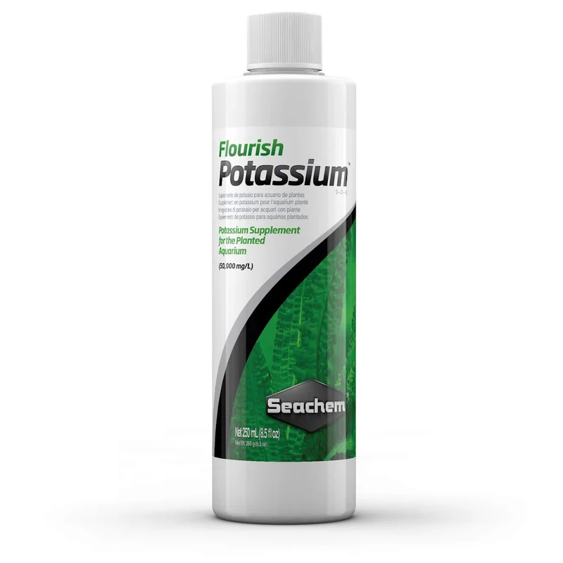 Seachem Flourish Potassium 500 ml – Supplément potassium pour aquariums plantés (sans phosphate ni nitrate)