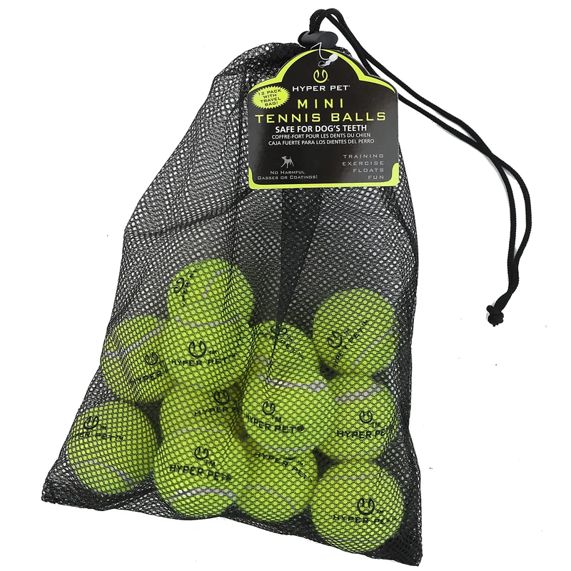 Hyper Pet Mini Balles Tennis pour Chiens – Lot de 12