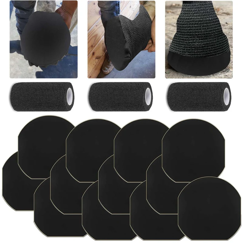 Hezaosth Ruban sabot cheval – 15 pièces + 3 rouleaux bandage vétérinaire